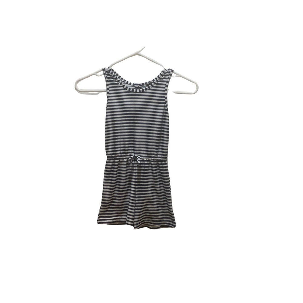 Nautical Striped Girls Romper